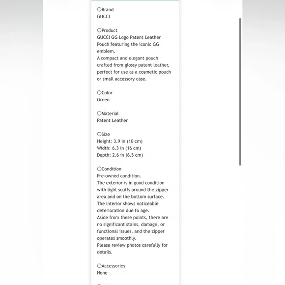 Gucci Emerald Green Leather Cosmetic Case - Picture 11 of 11